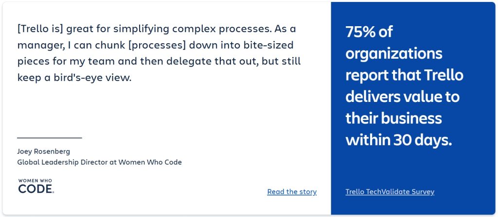 A blue and white page with text, designed to showcase website hacks that help create trustworthy websites for higher conversions.